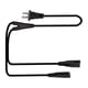 thumbnail image 5 of Cable de alimentación de 2 clavijas de EE. UU., cable adaptador de alimentación de PVC negro dividido en Y macho a hembra de 1,8 m Baoblaze Cable de extensión de alimentación, 5 of 6