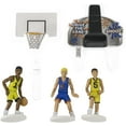 DecoSet Basketball All Net Cake Topper, 5Piece Cake Decoration Set