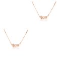 thumbnail image 1 of Sonducket Letra inglesa Constelaciones Tema Amistad Collar Ins Colgante para Amante Amigo Festival Regalos Oro rosa aries Aries 2Conjunto, 1 of 6