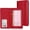 Red, variant on Checkbook Cover with Zipper Pocket & RFID Blocking - Checkbook Covers for Personal Checkbook,  PU Leather with Reinforced Backing, - Check Book Covers for Women & Men