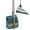 Blue, variant on Djiypn Broom and Dustpan Set, Silicone Broom,Long Handle Broom with Standing Dustpan, Squeegee - Broom for Indoor Cleaning, 3-IN1 for Indoor Outdoor,Smooth Floors, Rugs (Pink)