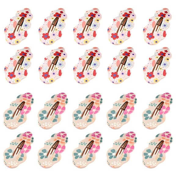 DESIGNICE 20Pcs Baby Hair Clips,Unique Edge Design Toddler Hair Clips,Compact and Portable Style Toddler Hair Accessories,Colormixing1
