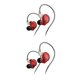 thumbnail image 4 of Seitruly Auriculares con cable Auriculares intrauditivos Ergonómicos 3.5 mm Running HD Auriculares de alta Teléfonos móviles Computadoras Rojo 2Conjunto, 4 of 6