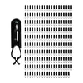 thumbnail image 1 of 200 ganchos para luces navideñas, fáciles de instalar para decoración de ceremonias y festividades. Negro, 1 of 9