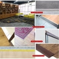 thumbnail image 5 of 6.56ft Vinyl Self Adhesive Overlap Threshold Reducer,flooring Tile Laminate Border Transition Strip,flat Carpet Rug Edging Strips, Fluted Saddle,flexi, 5 of 5