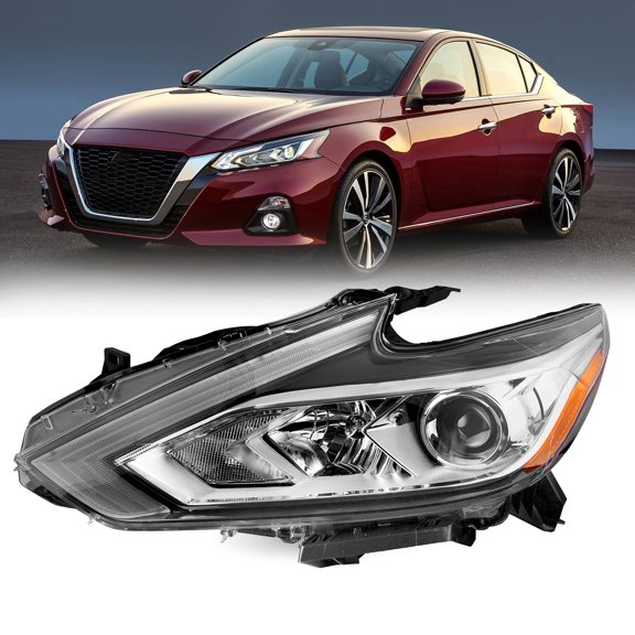 For 2016-2018 Nissan Altima Halogen w/o LED DRL Left Driver Headlight Assembly
