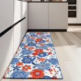 thumbnail image 4 of Pioneer Flower Floral Print Pattern Kitchen Rug Mat,Kitchen Runner Rugs Non Skid Washable,Decorative Kitchen Floor Mats for Kitchen,Sink,Laundry,17"X47", 4 of 5