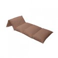 thumbnail image 4 of Floral Floor Pillow Lounger Cover, Ornamental Motif with Spring Toned Inspirational Flowers Print, Nap Mat Printed Fabric Case for 5 Pillows, 88" x 27", Dark Orange Sand Brown, by Ambesonne, 4 of 5