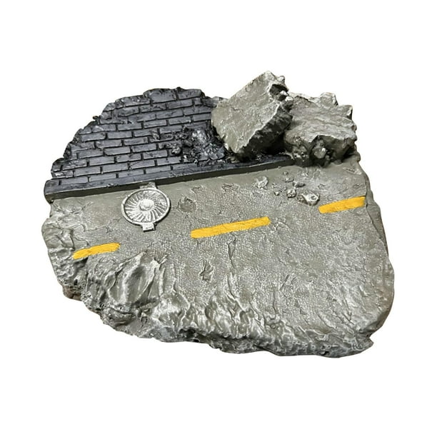 Modelo de Construcción de Ruinas de Resina, Accesorios de Terreno, Mesa de Arena en Miniatura, Escena de Fábrica, Dioramas para Paisajismo Del Hogar A