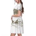 thumbnail image 2 of Balery Cowboys Riding A Horse Near A Tree Vestidos sueltos de manga corta para mujer, vestidos de verano 2025, vestidos casuales de corte A con vuelo., 2 of 6