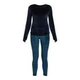 thumbnail image 3 of ClimateRight by Cuddl Duds Women's Stretch Luxe Velour Top and Leggings Base Layer Set, 2-Piece, sizes S to XXL, 3 of 3