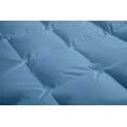 thumbnail image 3 of All-Season Super Soft Comforter California King 98 by 116 inch Light Blue Solid, 400 GSM Microfiber, 1 Piece Quilted Box Comforter Set, 3 of 8