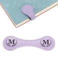thumbnail image 1 of Marcador de cuero magnético personalizado, marcador de 26 letras, (Púrpura/M), 1 of 6