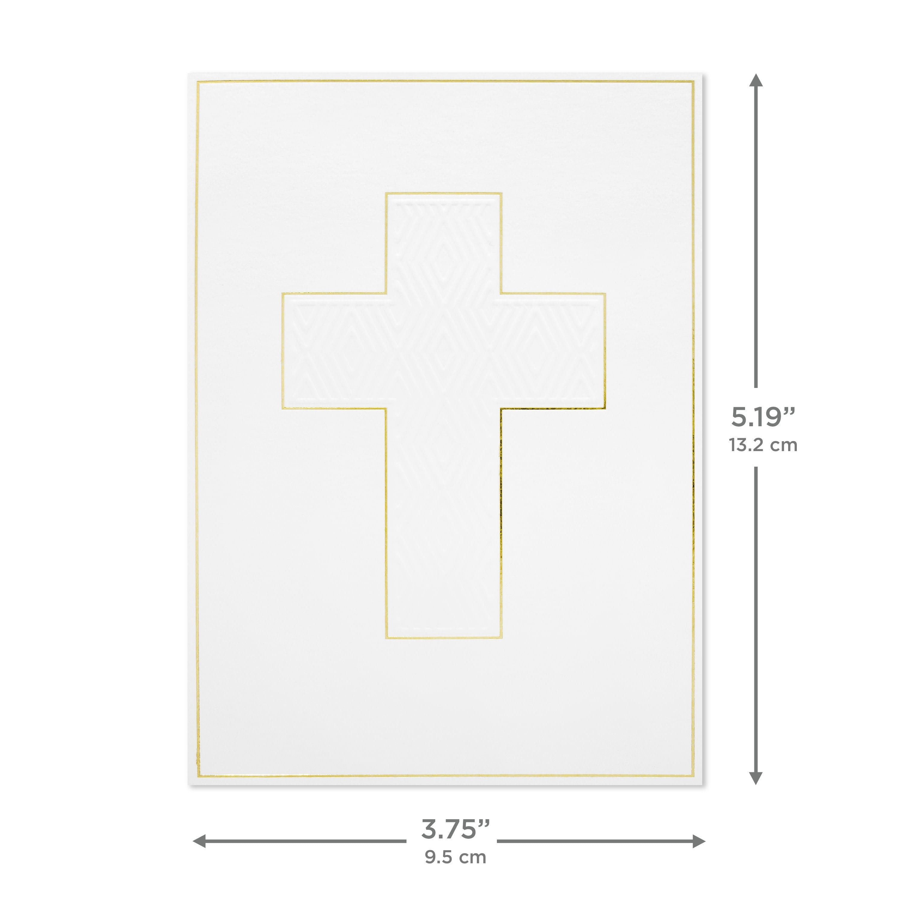 Hallmark Blank Notes (Simple Cross), Pack of 20