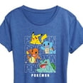 thumbnail image 3 of Pokémon - Stacked Logo Pikachu And Friends - Women's Short Sleeve Graphic T- Shirt, 3 of 5