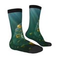 thumbnail image 3 of Uemuo Jelly Fish Pattern Women's Crew Socks, Soft Durable Breathable Moisture-Wicking with Odor Control Cotton socks, 3 of 9