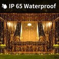 thumbnail image 4 of Luces de cortina solares XINXIANLIAN 300 LED IP65 a prueba de agua, 4 of 7