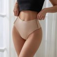thumbnail image 4 of yillto Womens Cotton Thong Briefs Seamless Stretch Full Coverage Thongs Panties Ladies Underpants, 4 of 5
