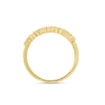 thumbnail image 6 of 1/5 CT Round Cut Natural White Diamond Half Eternity Engagement Ring In 14K Yellow Gold Plated 925 Sterling Silver (Color: I-J, Clarity: I2-I3, 0.20 Cttw) -4, 6 of 7