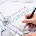 thumbnail image 3 of A3 Drawing Board 57x37cm Graphic Drafting Table Draw Table Sliding Ruler, 3 of 9