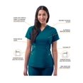 thumbnail image 3 of Adar Pro Scrubs for Women - Tailored Peplum Scrub Top, 3 of 7