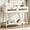 White, variant on JYED White Mid Century Modern Console Table, Narrow Wood Entryway Table with 2 Storage Drawers and Open Shelf, Farmhouse Entry Tables for Entryway, Front Hall, Hallway, Living Room