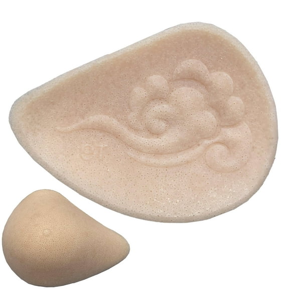 BIMEI One Piece Full-Hole Sprial Microporous Mastectomy Prosthesis Women Bra Enhancer Inserts Breast Surgery Lightweight Silicone Breast form Shaper for Breast Asymmetry/Mastectomy,Left,T5