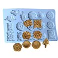 thumbnail image 2 of Cake Mold Vintage Embossed Pattern Sugar Silicone Mold Cake Decorating Bakeware, 2 of 6