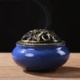 thumbnail image 4 of Ceramic Incense Burner with Incense Stick Holder + Insulation use for Stick or Coil Incense, Sage Cones and Frankincense, 4 of 6