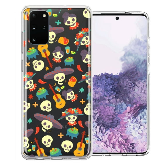 MUNDAZE For Samsung Galaxy S20 Day of the Dead Design Double Layer Phone Case Cover