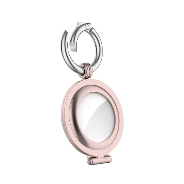 Colgante de caja de metal antipérdida para perro, compatible con Rosa Rosa