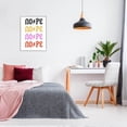 thumbnail image 3 of Nope Thunder Bold Symbol Phrase Typography Graphic Art White Framed Art Print Wall Art, 3 of 7