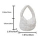 thumbnail image 5 of Bolso Con Asa Superior Bolsos de mujer Bolso de nube plisado Bolso de mano ligero Bolso de viaje suave (Blanco) Ehuebsd Para Estrenar, 5 of 5