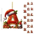 thumbnail image 3 of Christmas Tree Pendant Ornaments - Personalized Hanging Acrylic Alphabet Decor for Holiday Decorations, Craft Letters for DIY Xmas Tree Decor and Gift Toppers, 3 of 5