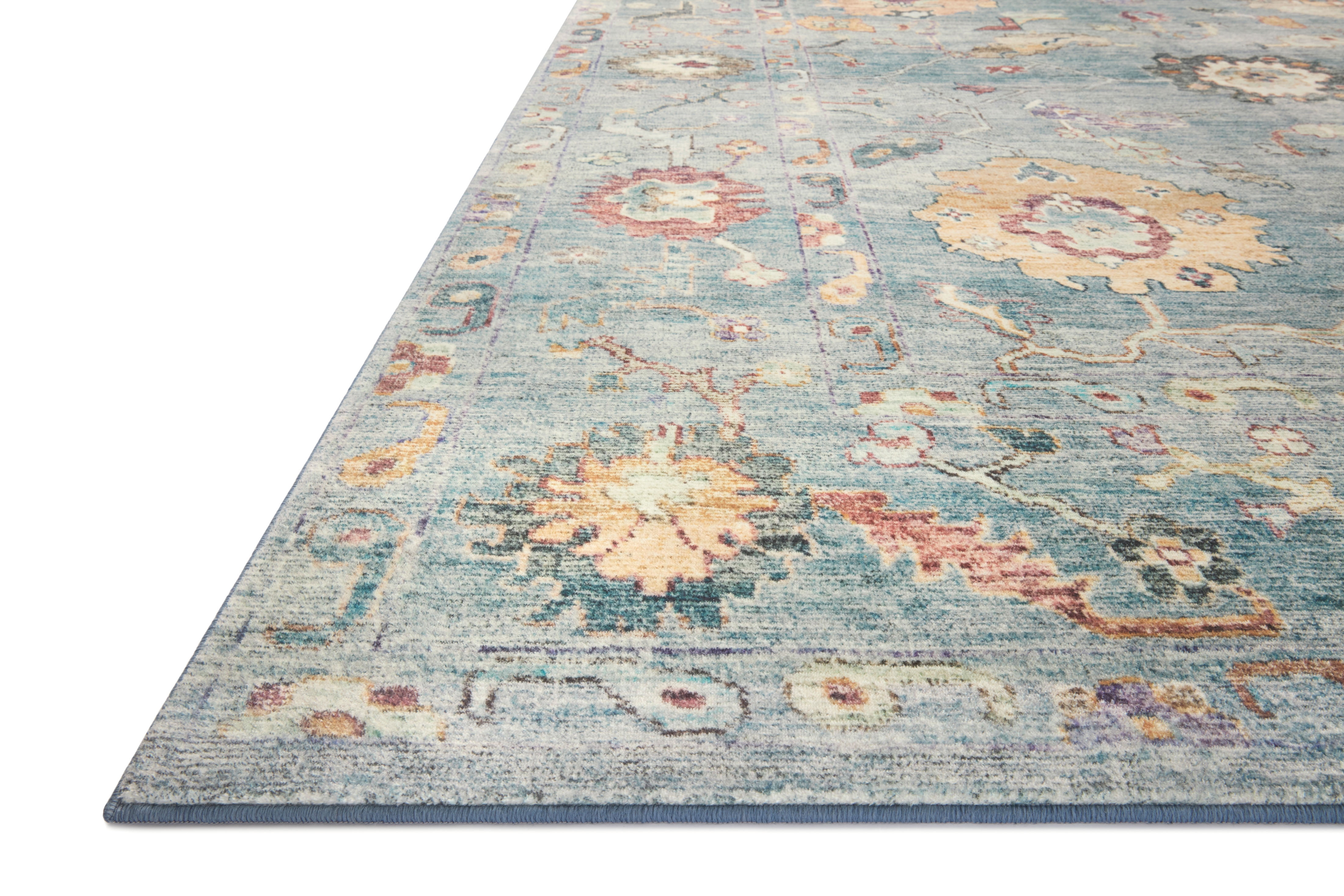 Loloi Margot Denim / Multi 2'-6" X 9'-6" Runner Rug