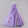 thumbnail image 5 of Girls Princess Dresses Formal Ball Gown Dress Floor Sleeveless Party Costume Birthday Wedding, 5 of 5