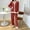 Wine, variant on FDGIU Cozy Fleece Pajamas Set for Women‌, Loose Fit Winter Warm Sleepwear, Long Sleeve Winter Homewear Top & Pants
