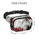 thumbnail image 4 of Disketp Eagle With Hat And Roses Riñonera de Doble Capa, Bolsa de Cintura Ajustable para Viajes, Correr y Senderismo, Riñonera Ligera para Hombre y Mujer, 4 of 9