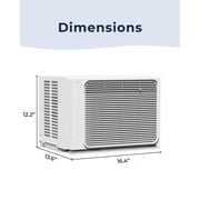 Windmill 6,000 BTU Window Air Conditioner - Lite Series - Quiet & Smart, Cools up to 250 Sq. Ft. - App/Wi-Fi, Remote Control, Voice
