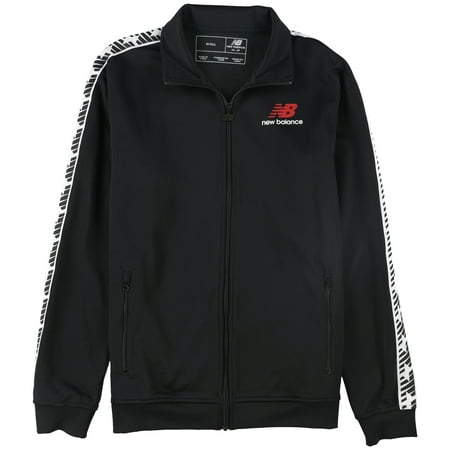 New Balance Mens Essentials Track Jacket, Black, MT