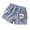 Light Blue, variant on Toddler Girls' Summer Denim Shorts with Bear Embroidery Cute Casual Shorts for Little Girls Size:2-3 Years