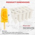 thumbnail image 4 of Moldes para helados Miaowoof, hechos en casa, 10 cav, de silicona sin BPA, 4 of 7