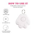 thumbnail image 3 of YOPTOP Hidden GPS Tracking Device  Portable Dogs Cats GPS Locator  Bluetooth Intelligent Anti-Lost Device  5.0 Mobile Key Finder Device  for Kids Pets Keychain for Smartphone,white, 3 of 8