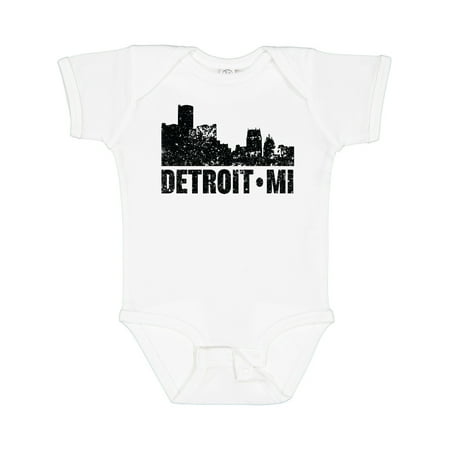 

Inktastic Detroit Skyline Grunge Gift Baby Boy or Baby Girl Bodysuit