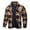 Coffee, variant on FDGIU ‌Men's Winter Flannel Shirt Jacket - Heavy Thick Sherpa Lined Button Outwear