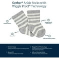 thumbnail image 2 of Gerber baby girls 12-pair Sock Bundle unisex hosiery, White, 0-3 Months US, 2 of 9