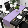 thumbnail image 3 of Purple Table Runner 60 Inches Long, Modern Pure Lavender Purple Kitchen Coffee Dining Table Decoration for Home Party Birthday Wedding Home Decor 13x60 Inches, 3 of 8