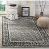 Safavieh Adirondack Collection ADR110B Ivory and Silver Vintage Distressed Square Area Rug (6' Square)