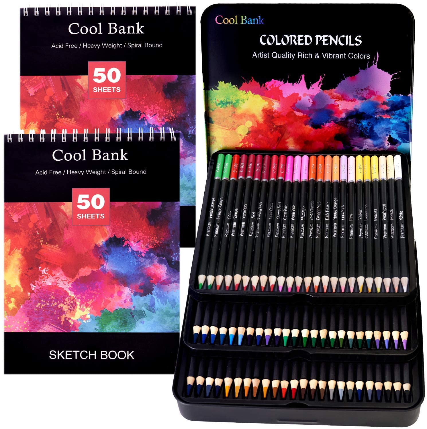 Professional Premium 18 Colouring Pencils Artists Quality Colour Therapy in Tin 