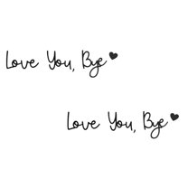Love You,Bye,Wood Sign Home Decor,Boho Home Modern Wall Art Decor Express Love and Warm for Your Family Lovers,Room Entryway Hallway Decor